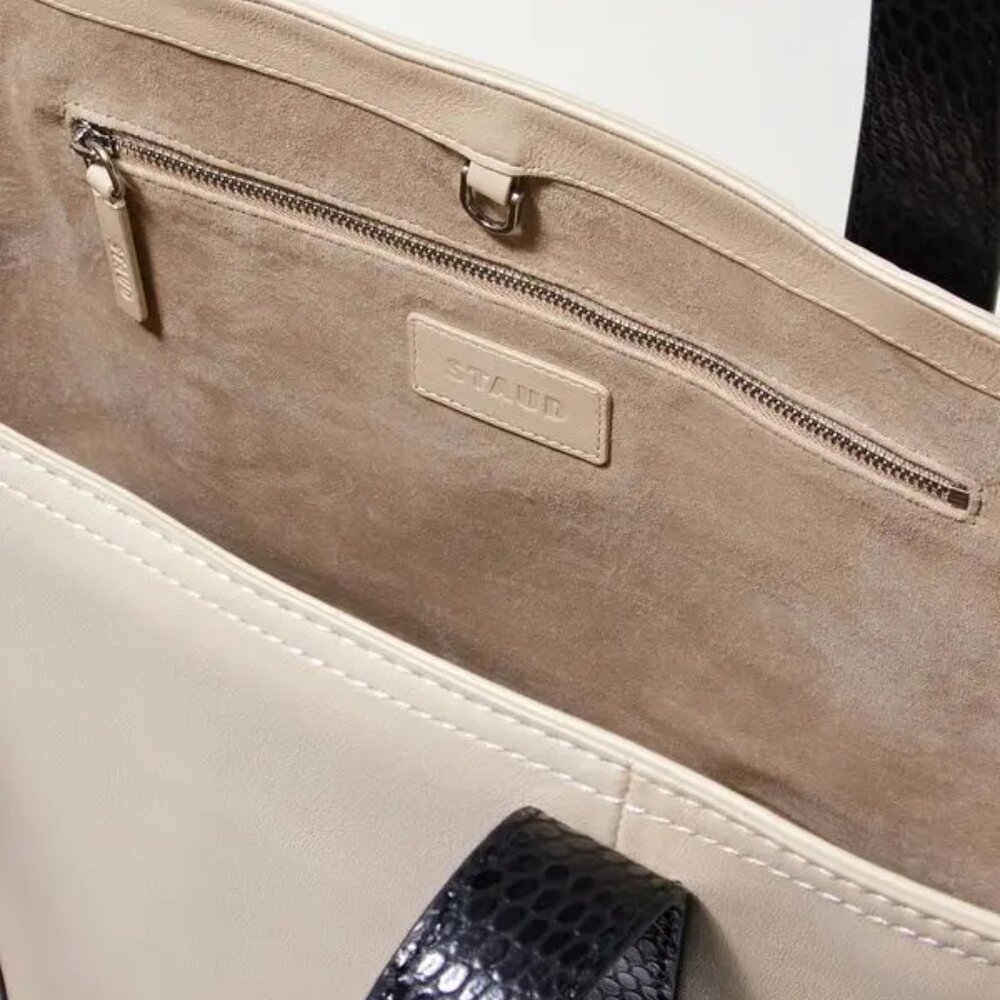 Staud Allora Leather Tote Bag NWT - Picture 7 of 8